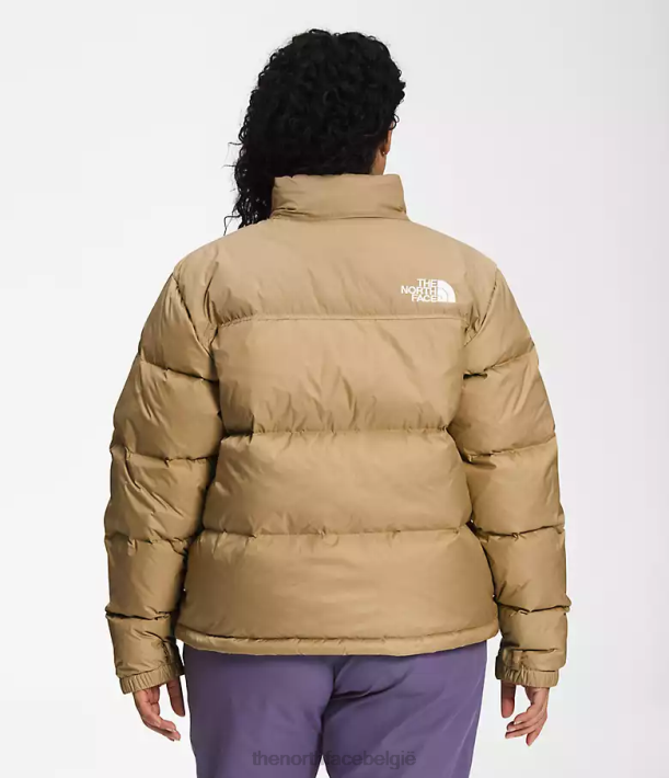 kleding 280T800 kaki steen plus retro nuptse jasje uit 1996 vrouwen The North Face