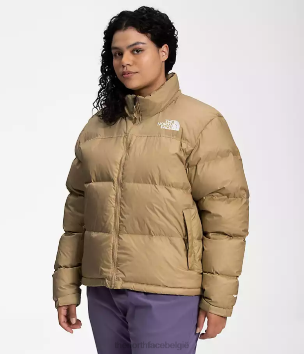 kleding 280T800 kaki steen plus retro nuptse jasje uit 1996 vrouwen The North Face