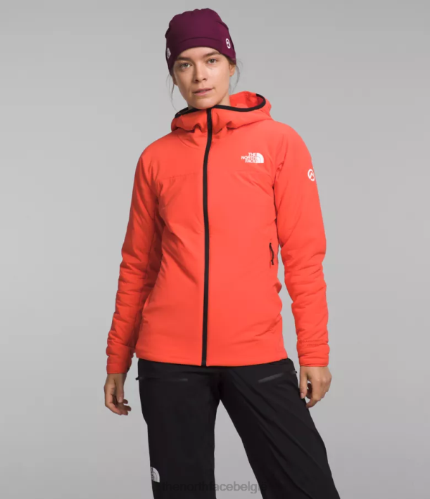 kleding 280T322 stralend oranje Summit-serie casaval hybride hoodie vrouwen The North Face