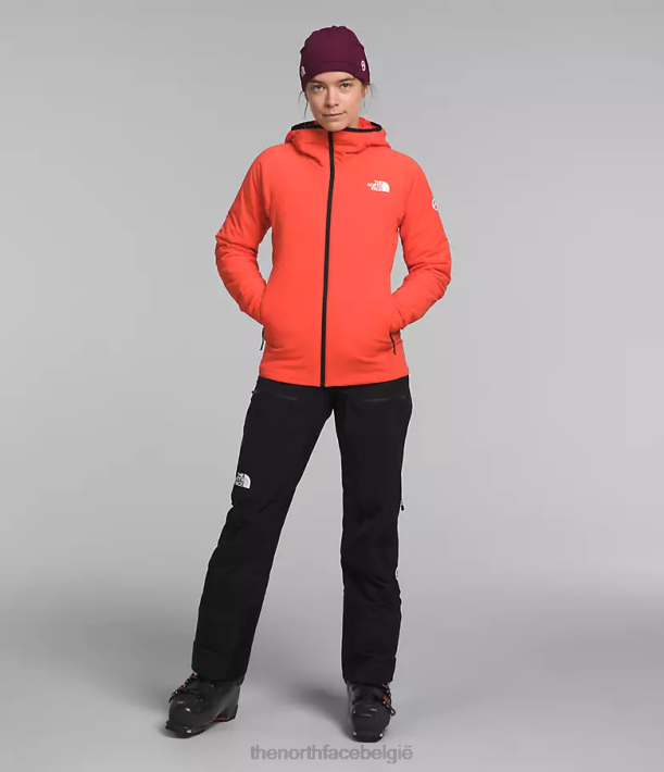 kleding 280T322 stralend oranje Summit-serie casaval hybride hoodie vrouwen The North Face