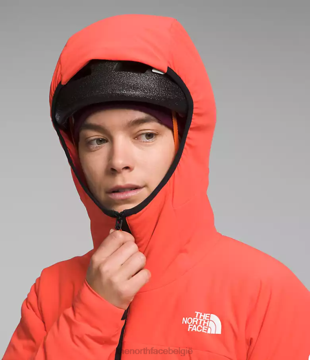 kleding 280T322 stralend oranje Summit-serie casaval hybride hoodie vrouwen The North Face