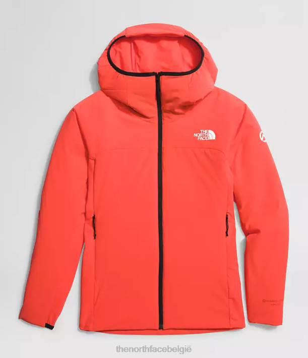 kleding 280T322 stralend oranje Summit-serie casaval hybride hoodie vrouwen The North Face