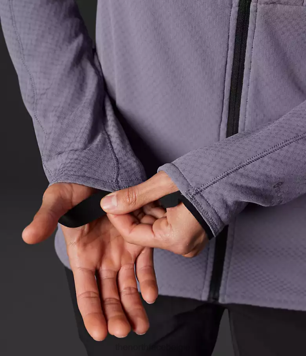 kleding 280T738 maan leisteen Summit-serie futurefleece hoodie met volledige ritssluiting vrouwen The North Face