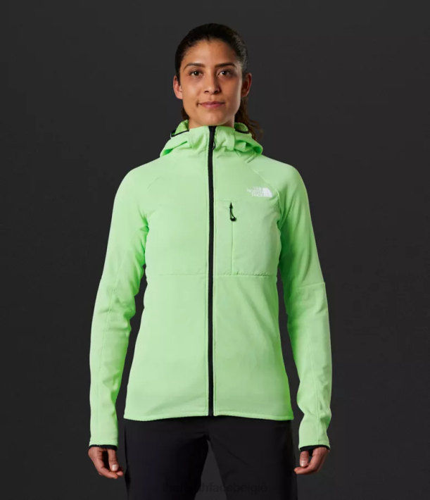 kleding 280T739 patina groen Summit-serie futurefleece hoodie met volledige ritssluiting vrouwen The North Face
