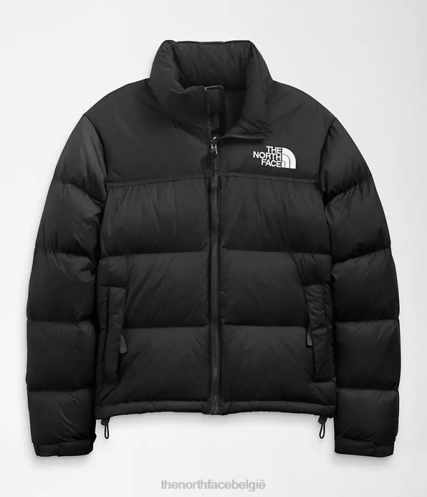 kleding 280T723 gerecycled tnf zwart Retro nuptse jasje uit 1996 vrouwen The North Face