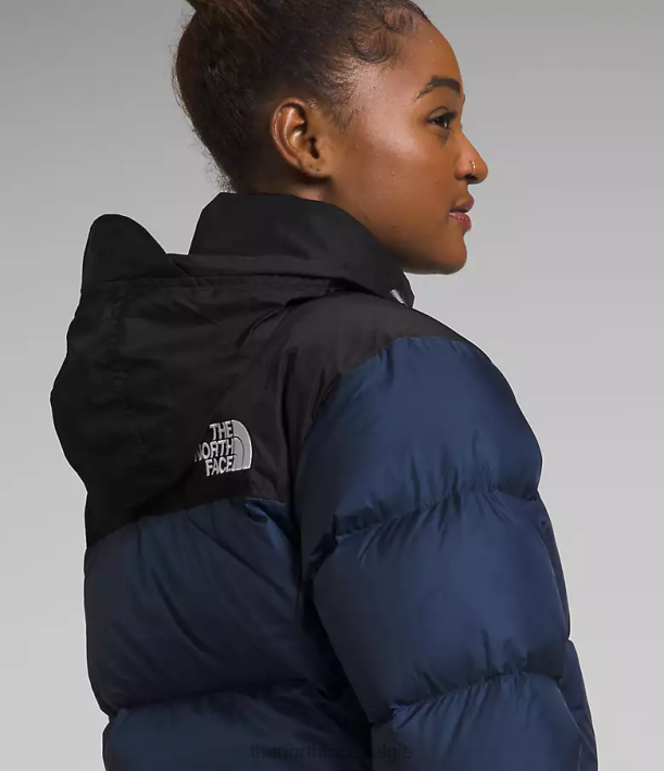 kleding 280T726 top marine/tnf zwart Retro nuptse jasje uit 1996 vrouwen The North Face