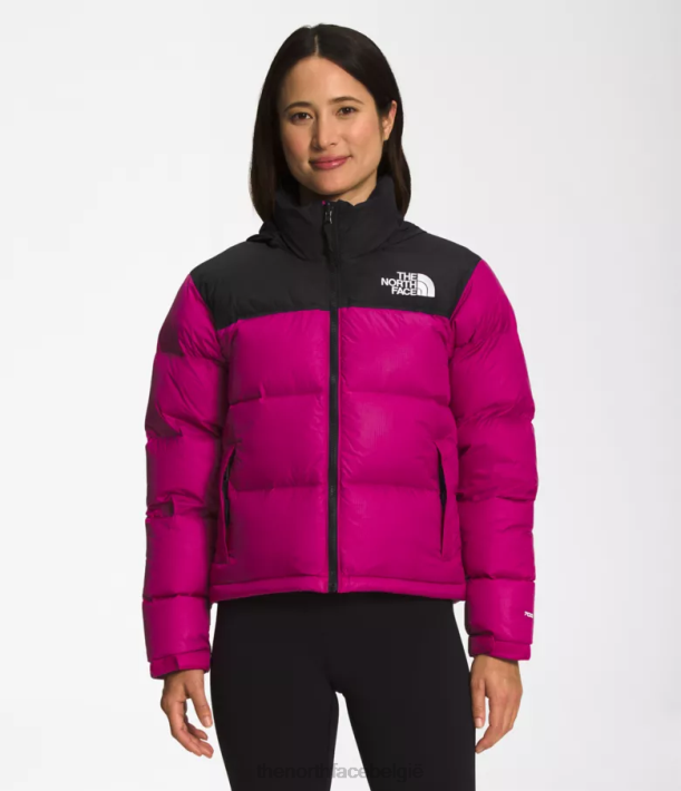 kleding 280T728 fuchsia roze Retro nuptse jasje uit 1996 vrouwen The North Face