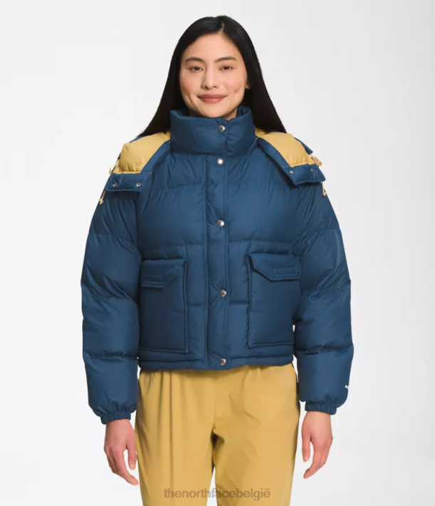 kleding 280T237 schaduwrijk blauw Kort donsjack 71 sierra vrouwen The North Face