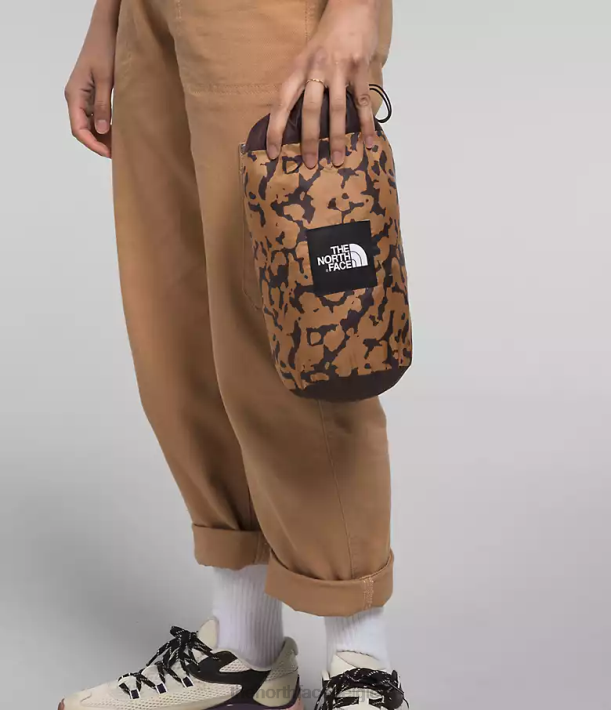 kleding 280T506 grafische kleurstofprint met amandelboter circaloft-rits trui vrouwen The North Face