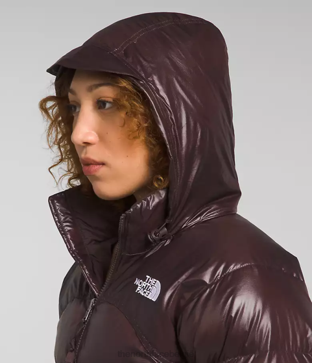 kleding 280T804 steenkool bruin Retro nuptse jas uit 2000 vrouwen The North Face