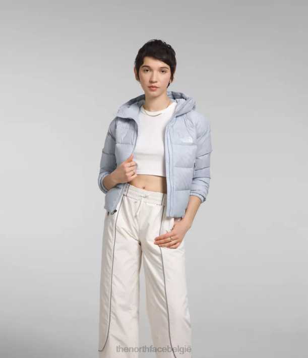 kleding 280T891 stoffige maagdenpalm hydrenaliet donshoodie vrouwen The North Face