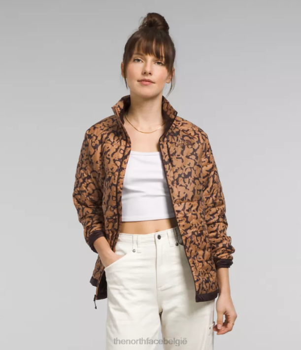 kleding 280T938 grafische kleurstofprint met amandelboter circaloft-jas vrouwen The North Face
