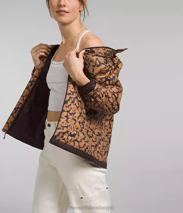 kleding 280T938 grafische kleurstofprint met amandelboter circaloft-jas vrouwen The North Face