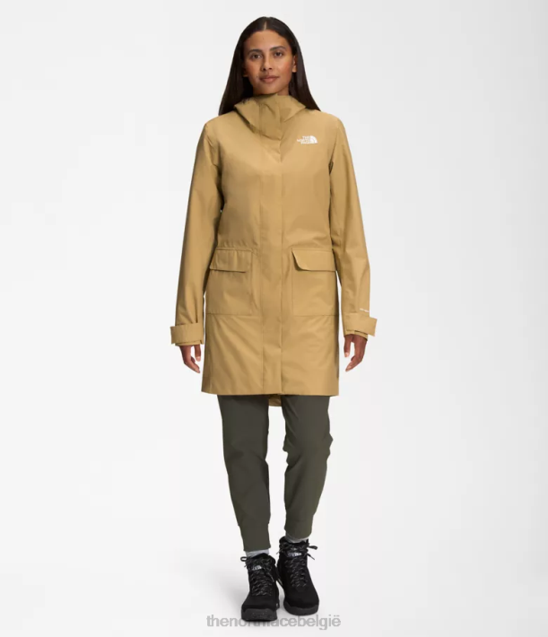 kleding 280T154 antilope bruin City Breeze regenparka II vrouwen The North Face