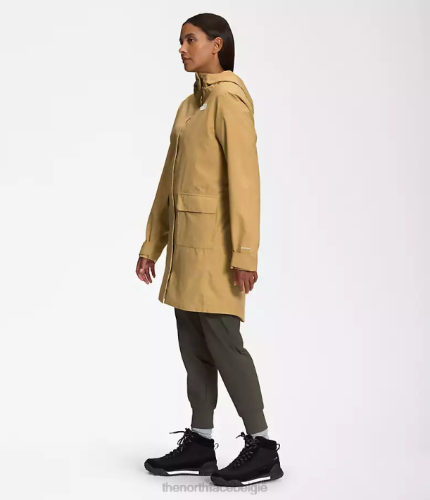 kleding 280T154 antilope bruin City Breeze regenparka II vrouwen The North Face