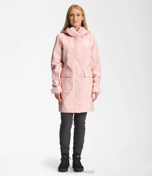 kleding 280T155 roze mos City Breeze regenparka II vrouwen The North Face