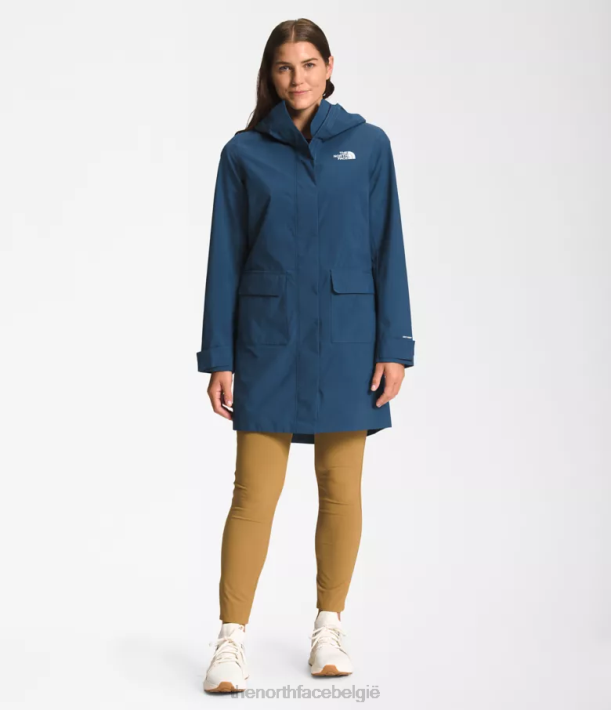 kleding 280T156 schaduwrijk blauw City Breeze regenparka II vrouwen The North Face