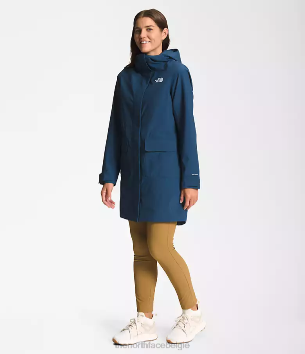 kleding 280T156 schaduwrijk blauw City Breeze regenparka II vrouwen The North Face
