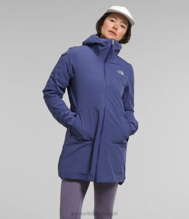 kleding 280T374 grot blauw Thermoball eco triclimate parka vrouwen The North Face