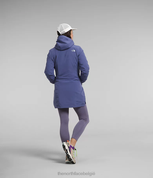 kleding 280T374 grot blauw Thermoball eco triclimate parka vrouwen The North Face