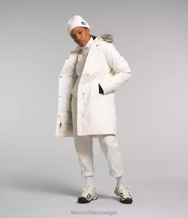 kleding 280T507 gardenia wit arctische parka vrouwen The North Face