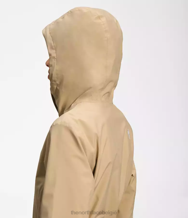 kleding 280T1228 kaki steen City Breeze regenjas vrouwen The North Face
