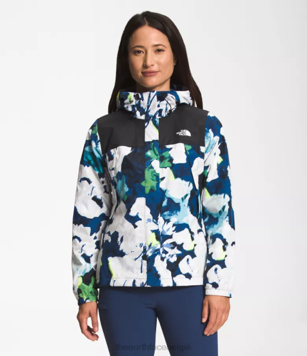 kleding 280T1278 tnf zwart/summt navy abstracte bloemenprint antora jas vrouwen The North Face