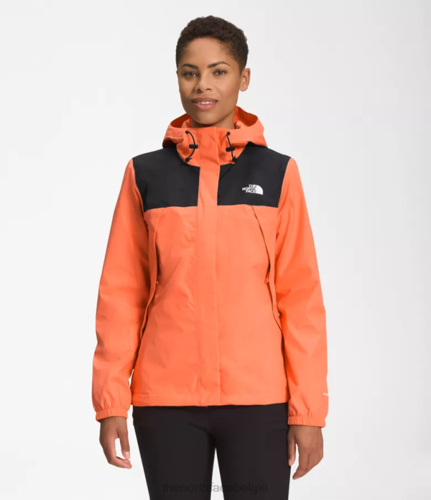 kleding 280T1281 tnf zwart/stoffig koraal oranje antora jas vrouwen The North Face