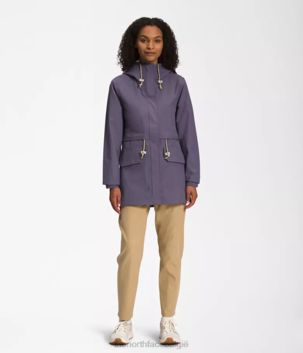 kleding 280T1285 maan leisteen M66 utility regenjas vrouwen The North Face