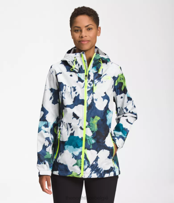kleding 280T328 smt marineblauwe abstracte bloemenprint alta vista jas vrouwen The North Face