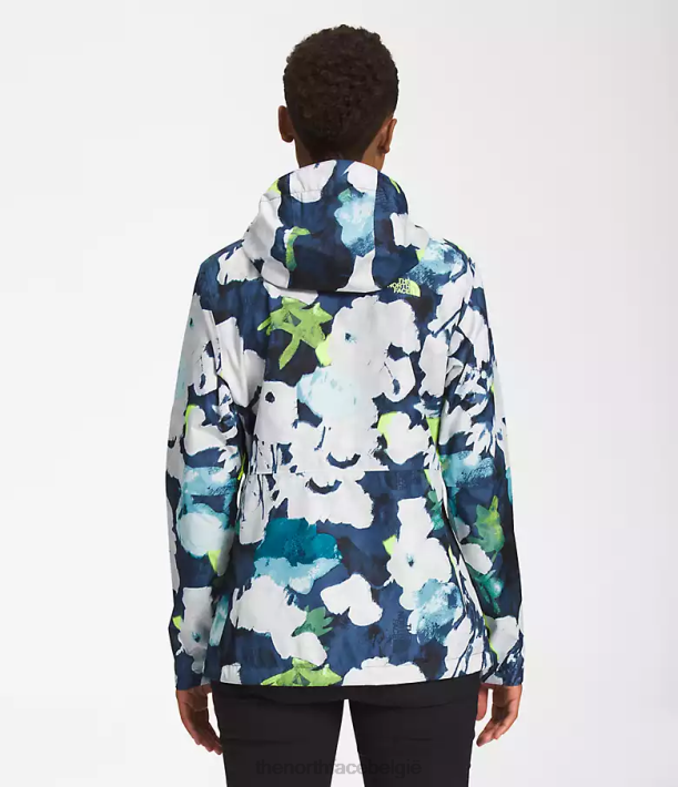 kleding 280T328 smt marineblauwe abstracte bloemenprint alta vista jas vrouwen The North Face