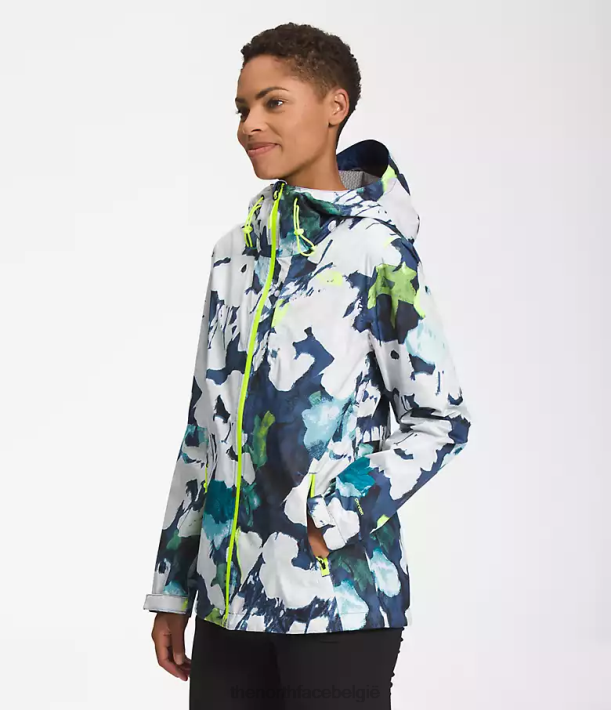 kleding 280T328 smt marineblauwe abstracte bloemenprint alta vista jas vrouwen The North Face