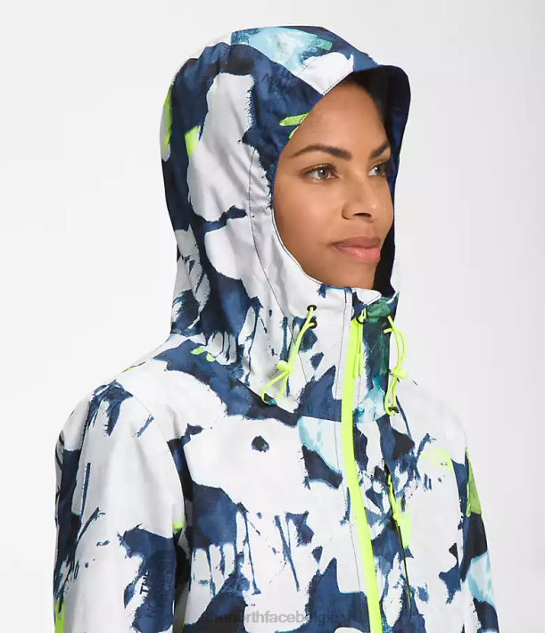 kleding 280T328 smt marineblauwe abstracte bloemenprint alta vista jas vrouwen The North Face