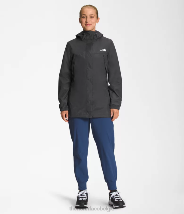 kleding 280T45 asfalt grijs antora parka vrouwen The North Face