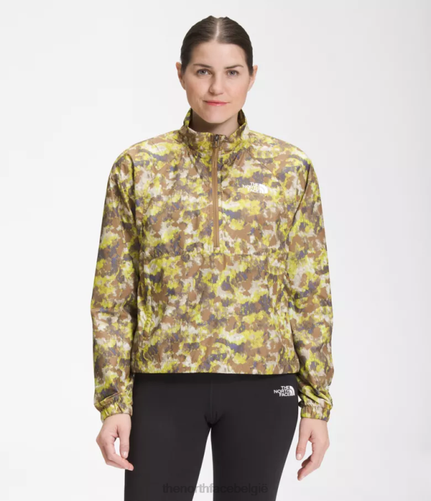 kleding 280T1020 Utility bruin gestippelde kampprint Hydranaline trui 2000 vrouwen The North Face