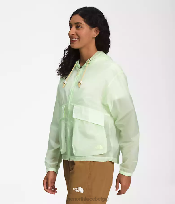 kleding 280T1229 limoen crème M66 doorschijnende windhoodie vrouwen The North Face