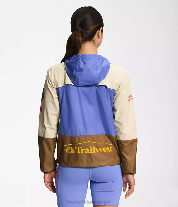 kleding 280T316 grind/diepe maagdenpalm/nuttig bruin trailwear windfluitjack vrouwen The North Face
