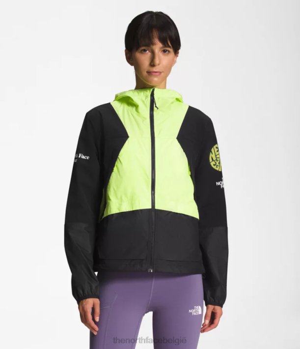 kleding 280T319 tnf zwart/led geel trailwear windfluitjack vrouwen The North Face