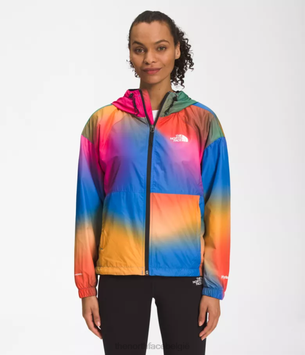 kleding 280T675 super sonische blauwe gradiëntprint hydrenaline jas 2000-25'' lengte vrouwen The North Face