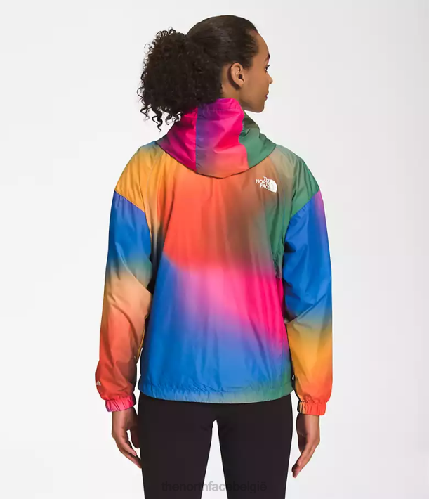 kleding 280T675 super sonische blauwe gradiëntprint hydrenaline jas 2000-25\'\' lengte vrouwen The North Face