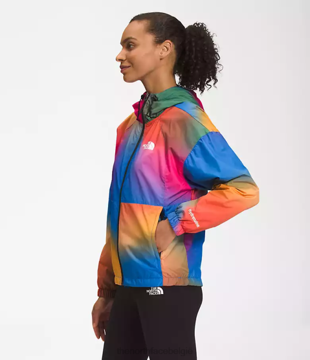 kleding 280T675 super sonische blauwe gradiëntprint hydrenaline jas 2000-25\'\' lengte vrouwen The North Face