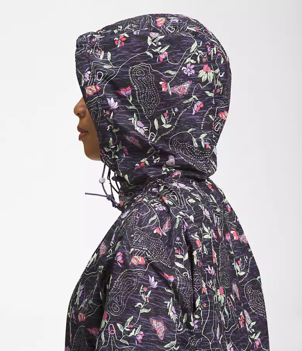 kleding 280T676 tnf zwarte iwd-afdruk hydrenaline jas 2000-25\'\' lengte vrouwen The North Face