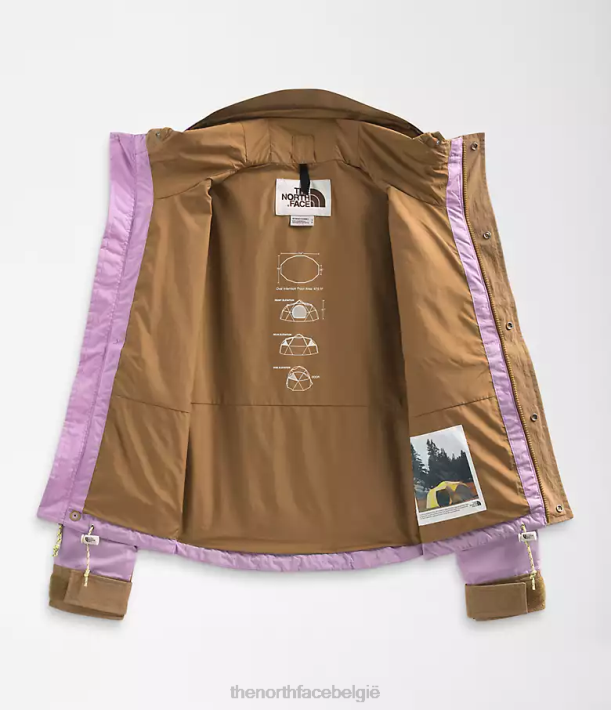 kleding 280T940 lupine/nuttig bruin 86 low-fi hi-tek korte bergjas vrouwen The North Face