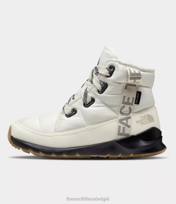 schoenen 280T815 gardenia wit/tnf zwart Thermoball luxe waterdichte laarzen met veters vrouwen The North Face