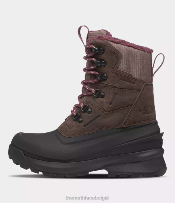 schoenen 280T947 diep taupe/tnf zwart Chilkat V 400 waterdichte laarzen vrouwen The North Face