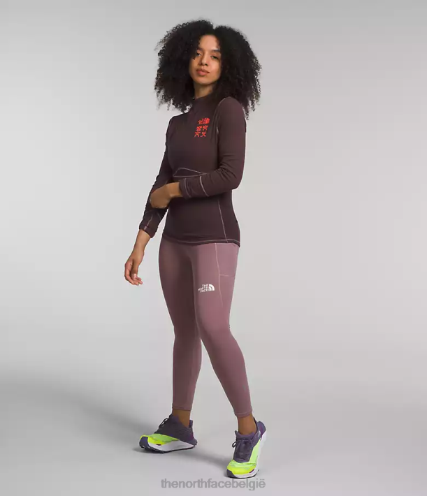 kleding 280T1147 steenkool bruin trailwear ursa major met lange mouwen vrouwen The North Face