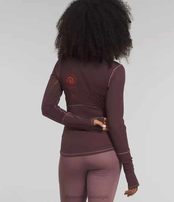 kleding 280T1147 steenkool bruin trailwear ursa major met lange mouwen vrouwen The North Face