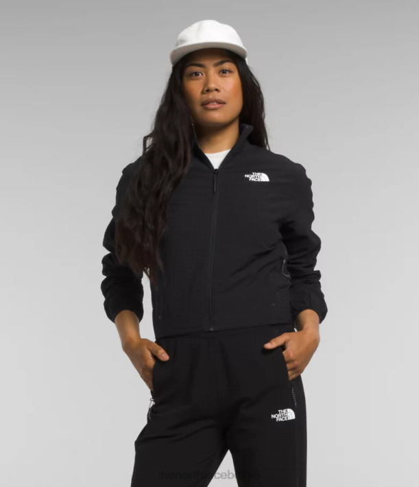 kleding 280T568 tn zwart tekware grid met volledige ritssluiting vrouwen The North Face