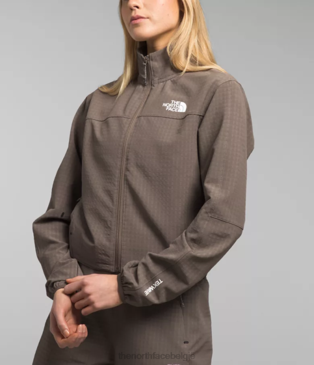 kleding 280T570 valk bruin tekware grid met volledige ritssluiting vrouwen The North Face
