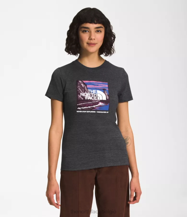 kleding 280T1022 tnf/vancouver Triblend T-shirt met korte mouwen en stadsoriëntatiepunt vrouwen The North Face